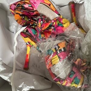 Gianni Bini Multicolor Strappy Sandals